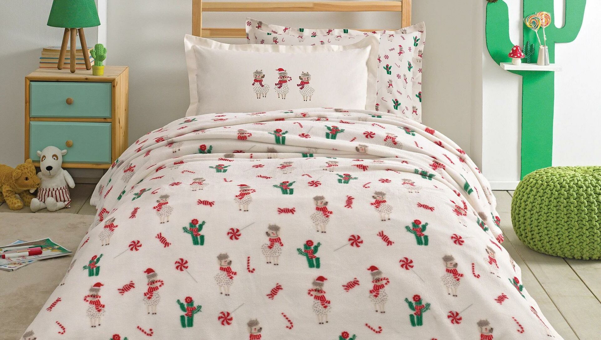 Yataş Bedding Alpaca Battaniye Lastikli Çarşaf Seti