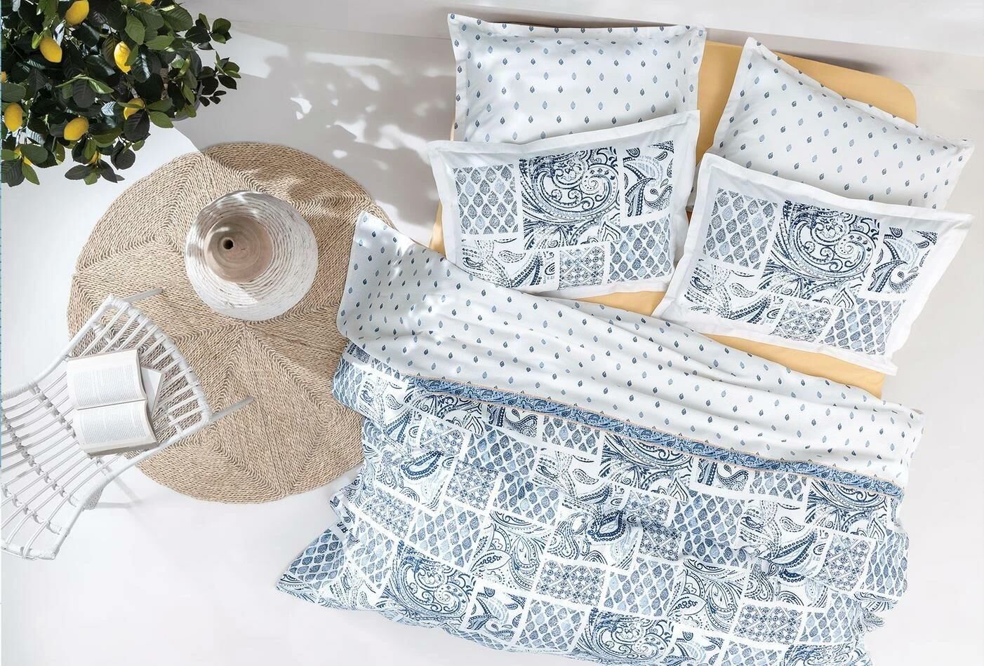 Yataş Bedding Tek Kişilik Merida Pike Takımı - Mavi
