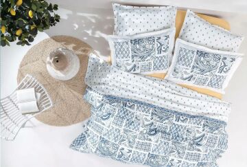 Yataş Bedding Tek Kişilik Merida Pike Takımı - Mavi