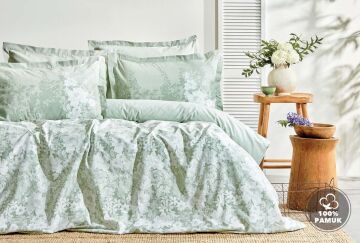 Yataş Bedding Çift Kişilik XL Andressa Rnf Nevresim Takımı - Adaçayı