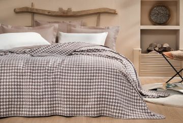 Yataş Bedding Tek Kişilik Sandro Pamuk Battaniye - Bej