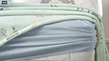 Yataş Bedding Tek Kişilik Wellsoft Battaniyeli Lastikli Çarşaf Seti - Busy Trucks