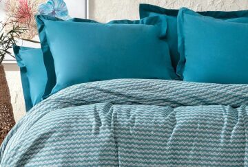 Yataş Bedding Çift Kişilik Gwen Pike Takımı - Petrol