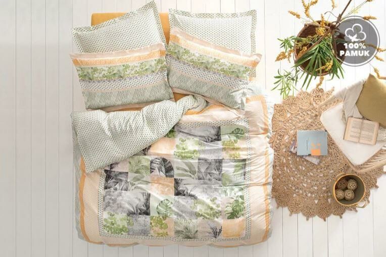 Yataş Bedding Çift Kişilik Blair Rnf Nevresim Takımı - Turuncu