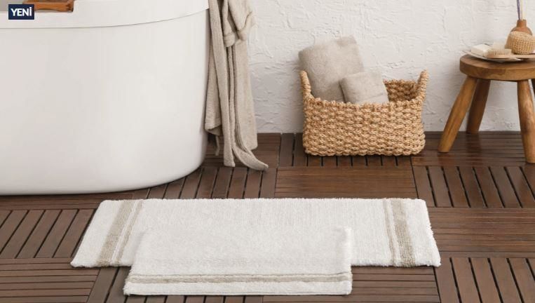 Yataş Bedding Levi Banyo Paspası Seti - Bej (50x60 cm + 60x100 cm)