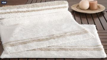 Yataş Bedding Levi Banyo Paspası Seti - Bej (50x60 cm + 60x100 cm)