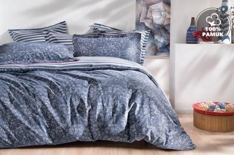 Yataş Bedding Çift Kişilik Martina Rnf Nevresim Takımı - Lacivert