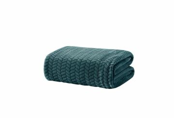 Yataş Bedding Çift Kişilik Joy Wellsoft Battaniye - Petrol Yeşili