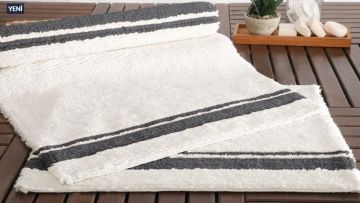 Yataş Bedding Levi Banyo Paspası Seti - Antrasit (50x60 cm + 60x100 cm)