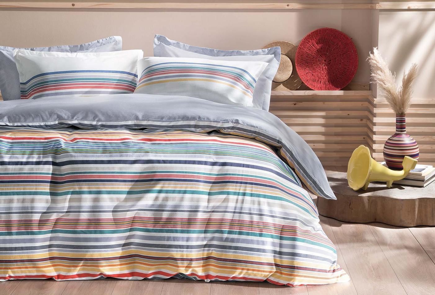 Yataş Bedding Çift Kişilik Evan Rnf Nevresim Takımı - Mavi