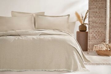 Yataş Bedding Çift Kişilik Gwen Pike Takımı - Bej