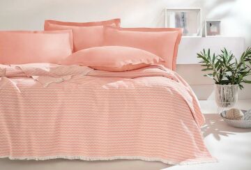 Yataş Bedding Çift Kişilik Gwen Pike Takımı - Terracotta