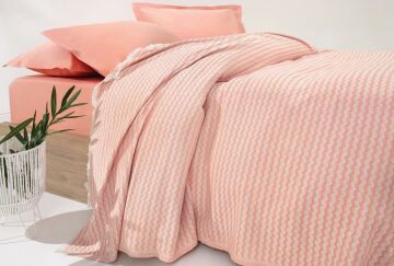 Yataş Bedding Çift Kişilik Gwen Pike Takımı - Terracotta