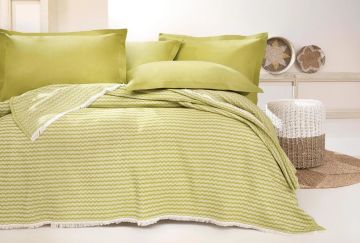 Yataş Bedding Çift Kişilik Gwen Pike Takımı - Yağ Yeşili