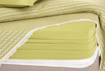 Yataş Bedding Çift Kişilik Gwen Pike Takımı - Yağ Yeşili