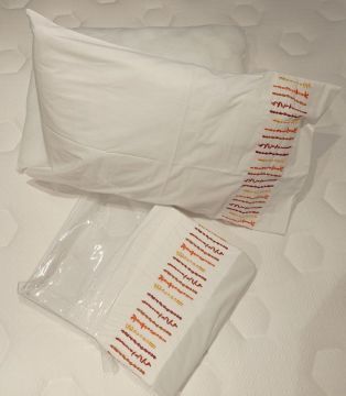 Yataş Bedding Çift Kişilik Luca Rnf Nakışlı Nevresim Takımı - Mercan