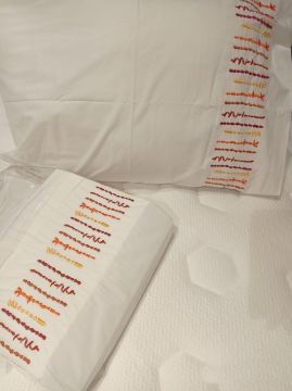 Yataş Bedding Çift Kişilik Luca Rnf Nakışlı Nevresim Takımı - Mercan