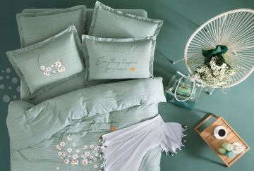 Yataş Bedding Çift Kişilik Daisy Koltuk Şalı+Nevresim Takımı