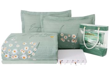 Yataş Bedding Çift Kişilik Daisy Koltuk Şalı+Nevresim Takımı