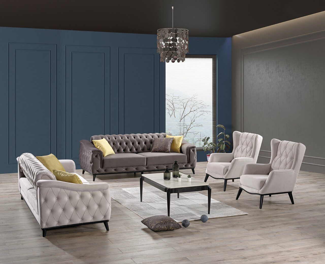 Biev Cenova Üçlü Koltuk