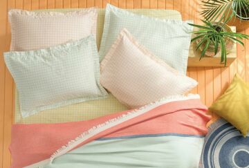 Yataş Bedding Tek Kişilik Mattia Müslin Pike Takımı - Nar Çiçeği