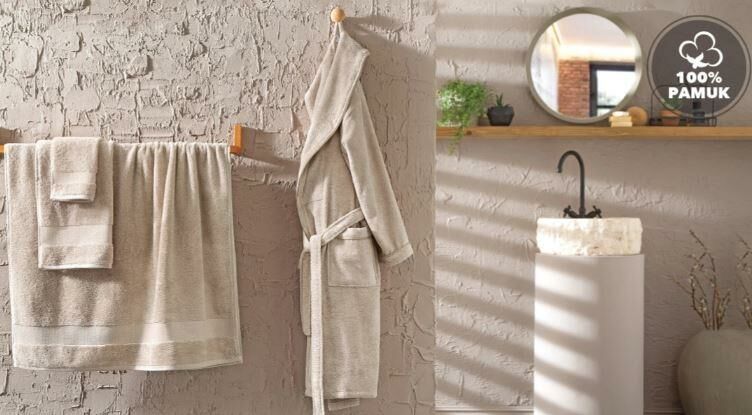 Yataş Bedding Essentials Bornoz - Bej (XL)