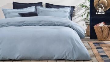 Yataş Bedding Çift Kişilik Fair Rnf Yıkamalı Nevresim Takımı - Indigo