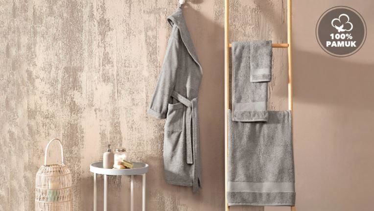 Yataş Bedding Essentials Bornoz - Gri (XL)