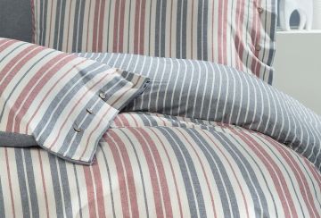 Yataş Bedding Çift Kişilik Romina İpliği Boyalı Nevresim Takımı - Koyu Indigo