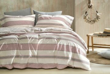 Yataş Bedding Çift Kişilik Silva İpliği Boyalı Nevresim Takımı - Kırmızı