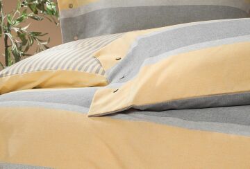Yataş Bedding Tek Kişilik Perla İpliği Boyalı Nevresim Takımı - Sarı