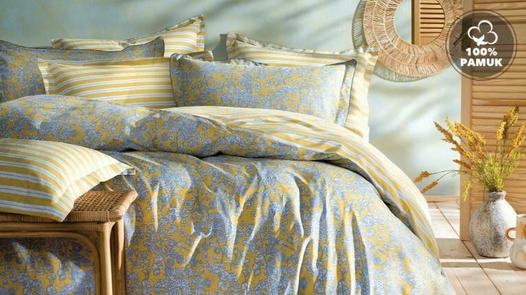 Yataş Bedding Tek Kişilik Martina Rnf Nevresim Takımı - Sarı