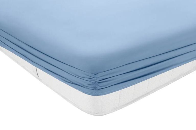 Yataş Bedding 90x200 Noah Lastikli Çarşaf - Açık Mavi