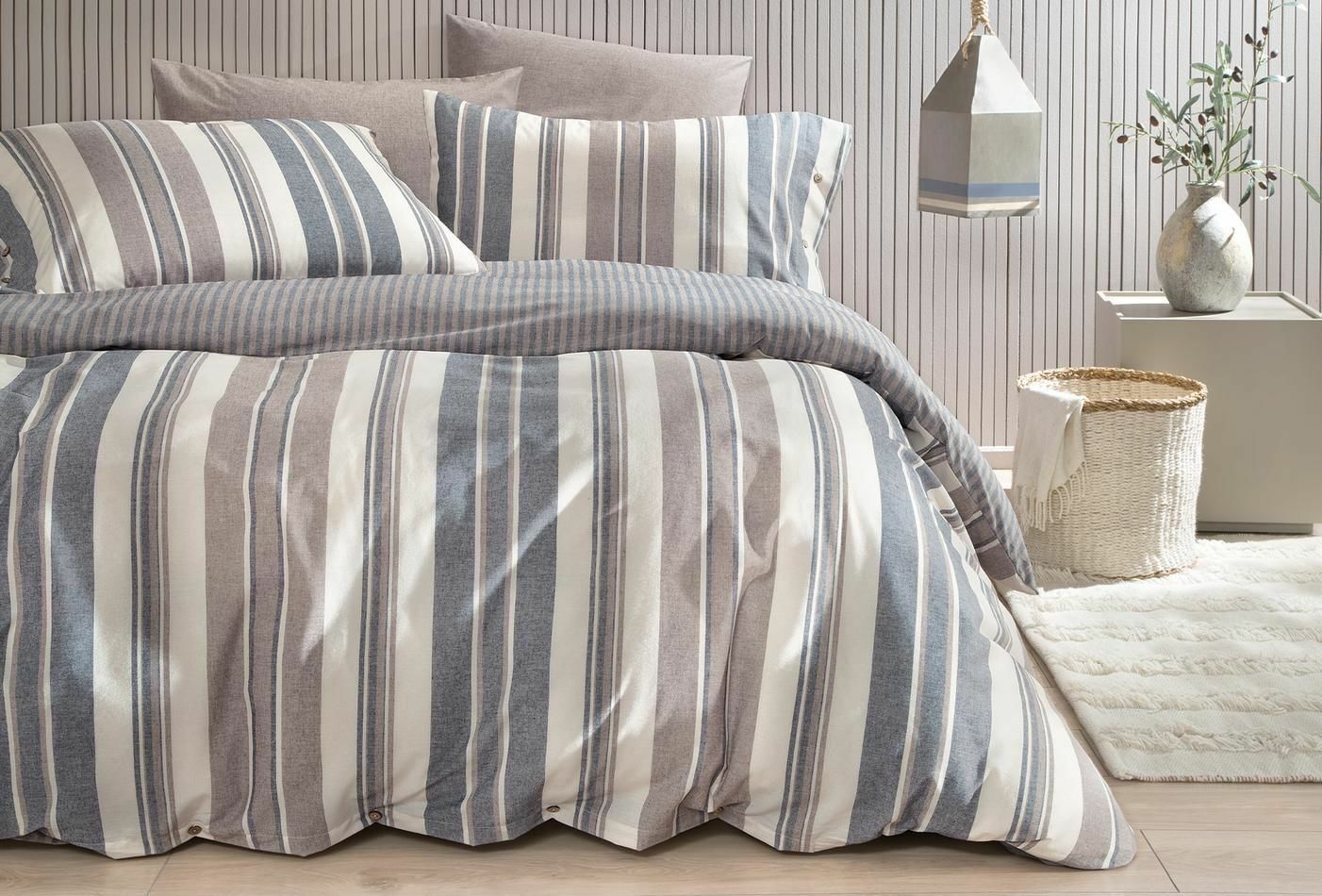 Yataş Bedding Tek Kişilik Mika İpliği Boyalı Nevresim Takımı - Vizon