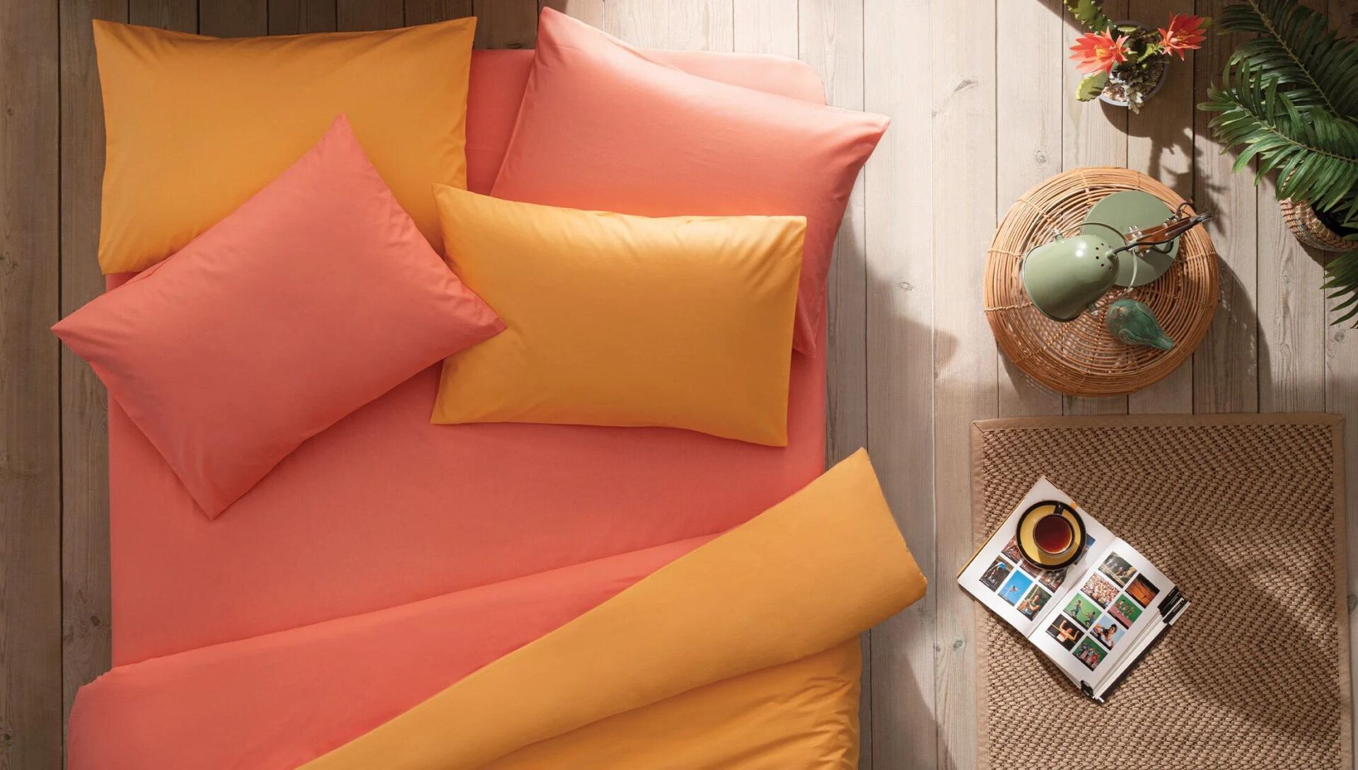 Yataş Bedding Noah Lastikli Çarşaf Nar Çiçeği 160x200