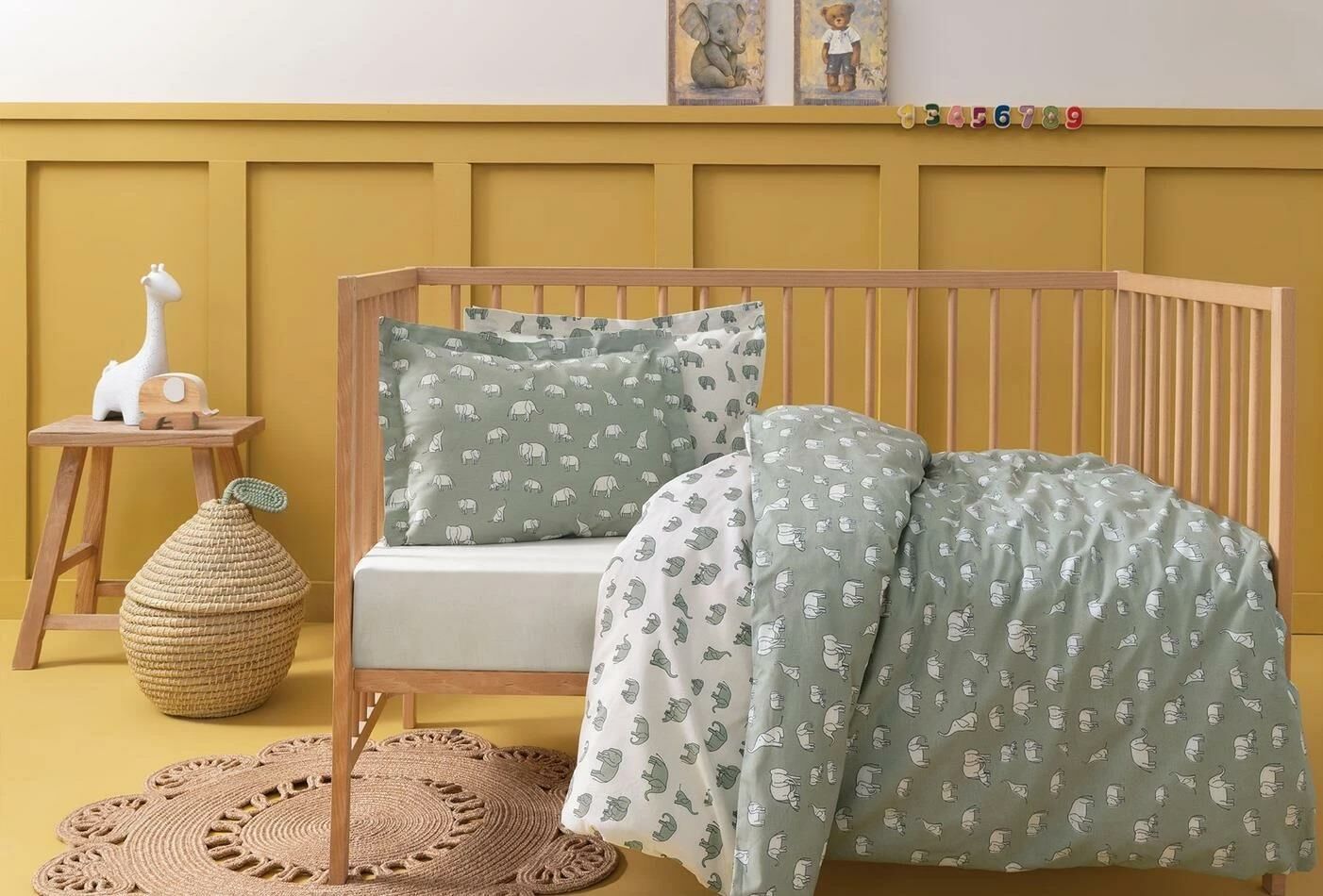 Yataş Bedding Bebek Povey Ranforce Nevresim Takımı Adaçayı