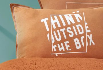 Yataş Bedding Çift Kişilik Coverme Box Battaniye Nevresim Takımı - Kiremit