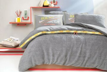 Yataş Bedding Tek Kişilik Coverme Motivation Battaniye Nevresim Takımı - Gri