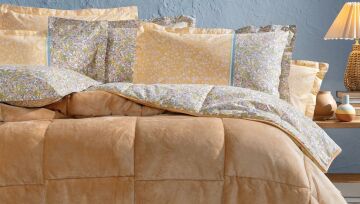 Yataş Bedding Çift Kişilik Lesly Triola Set - Sarı