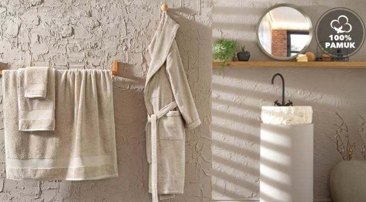 Yataş Bedding Essentials Banyo Havlusu - Bej (90x150 cm)