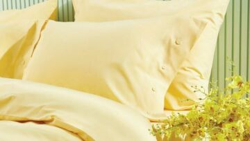Yataş Bedding Çift Kişilik Plain Rnf Yıkamalı Nevresim Takımı - Sarı
