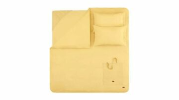 Yataş Bedding Çift Kişilik Plain Rnf Yıkamalı Nevresim Takımı - Sarı