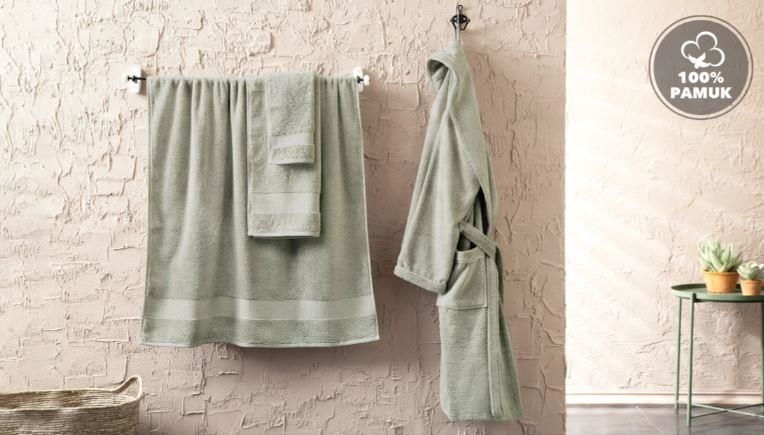 Yataş Bedding Essentials Banyo Havlusu - Nil Yeşili (90x150 cm)