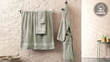 Yataş Bedding Essentials Banyo Havlusu - Nil Yeşili (90x150 cm)