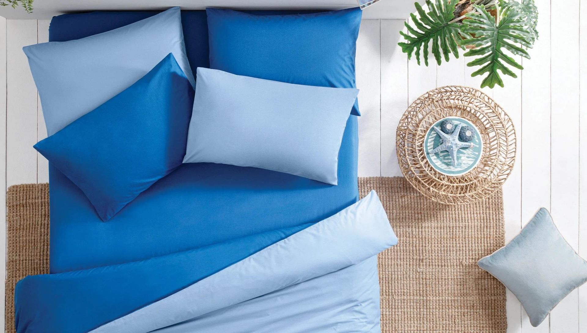 Yataş Bedding Lasikli Çarşaf Açık Lacivert 180x200