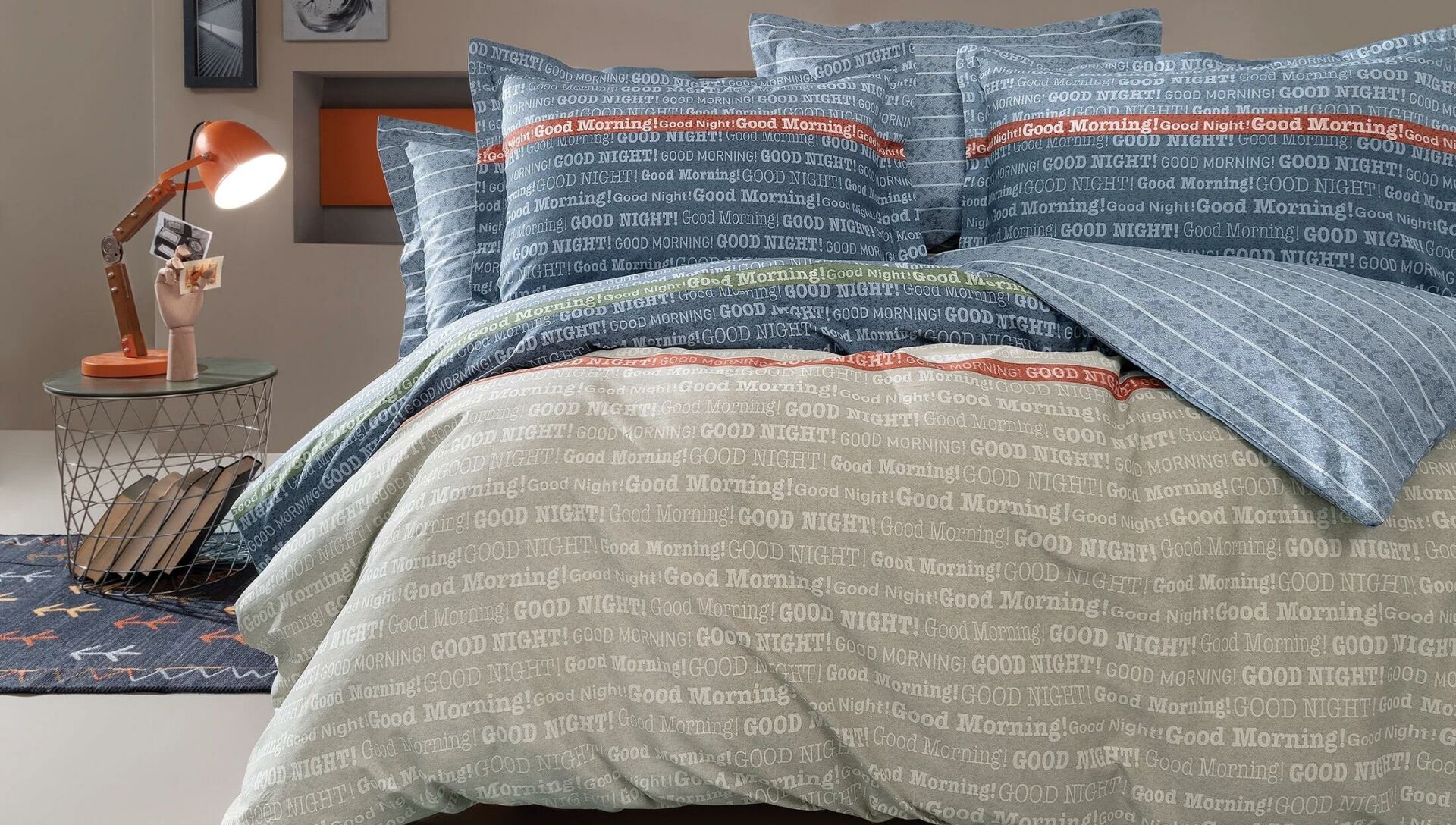 Yataş Bedding Cift Kişilik Gısa Rnf Nevresim Takımı Mavi
