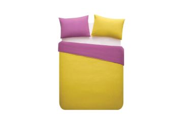 Yataş Bedding Tek Kişilik XL Noah Nevresim Seti Fuşya Sarı