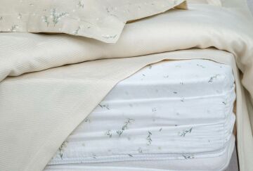 Yataş bedding Tek Kişilik Ramona Bambu Pike Takımı - Ekru