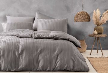 Yataş Bedding Tek Kişilik Raso Saten Nevresim Takımı Kahve