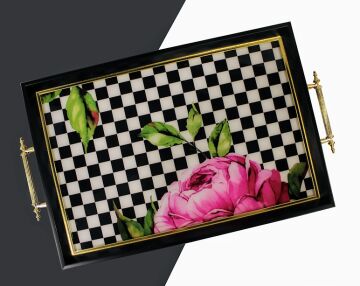 Biev Dikdörtgen Ahşap Tepsi